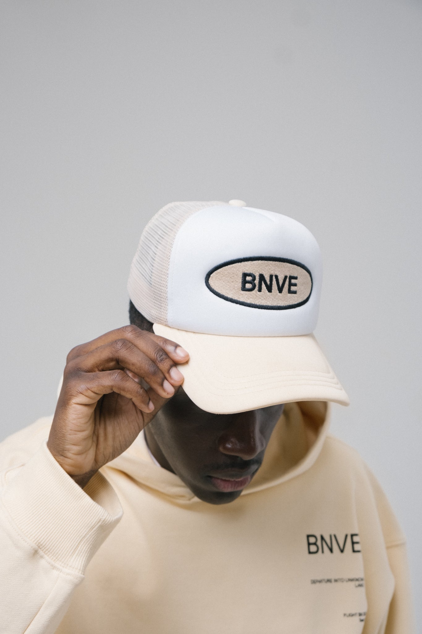 BNVE Trucker Cap Cream