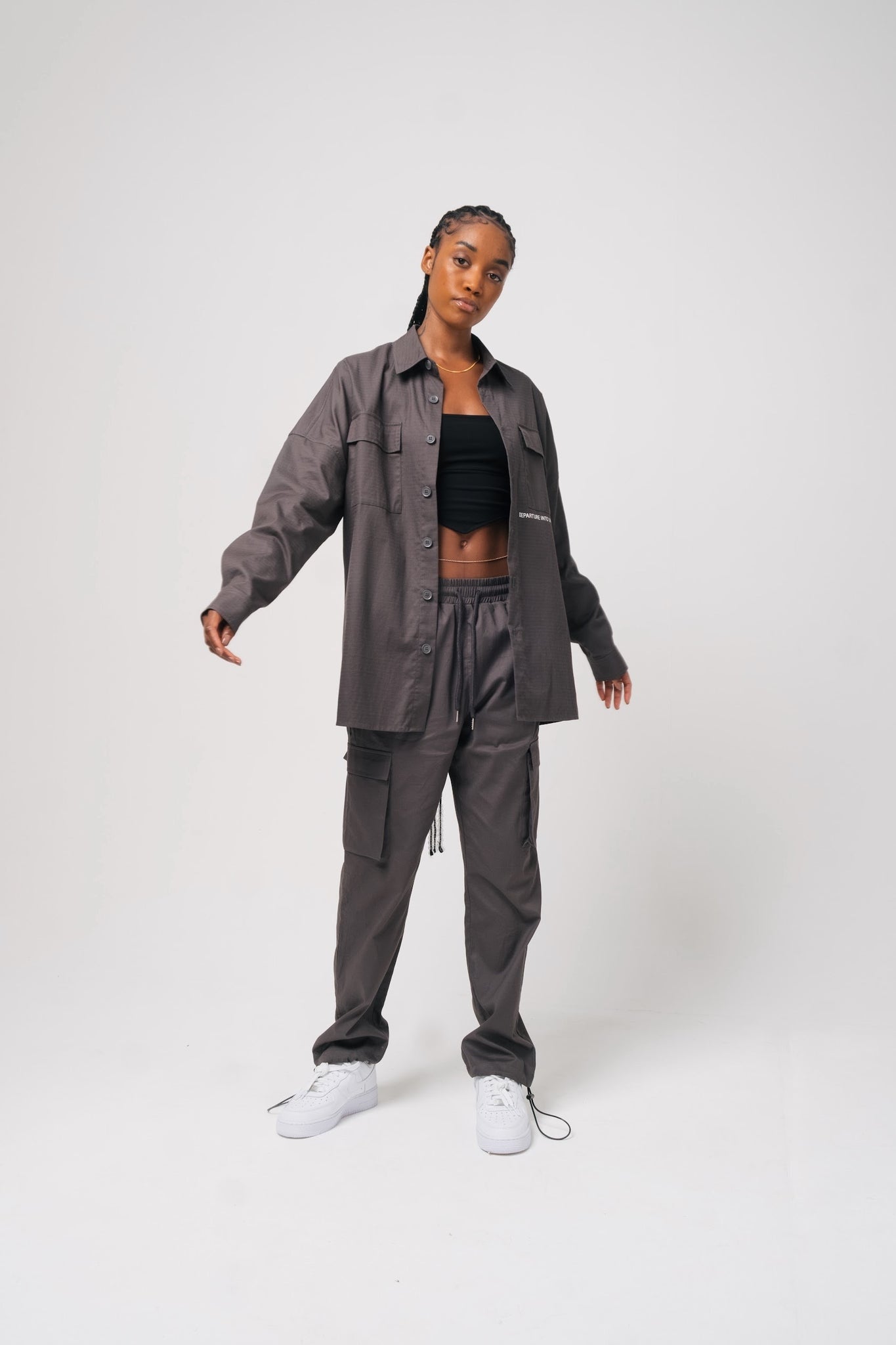 D.I.U.L Shirt & Cargo Pants Set